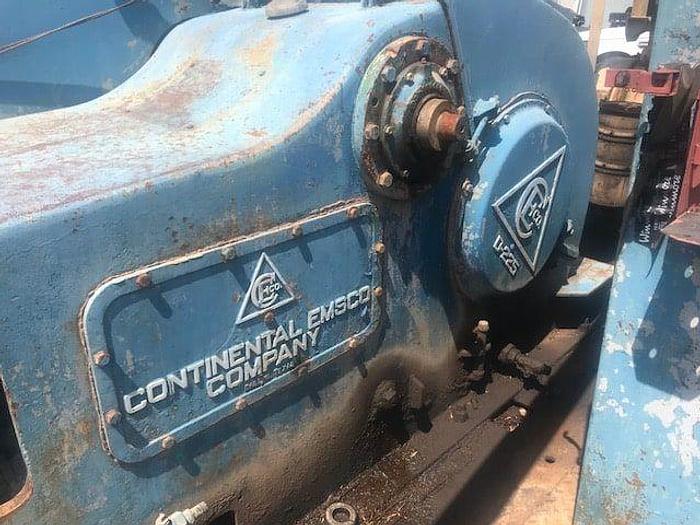 Used D-225 Continental Emsco Duplex Water Well Mud Pump Package