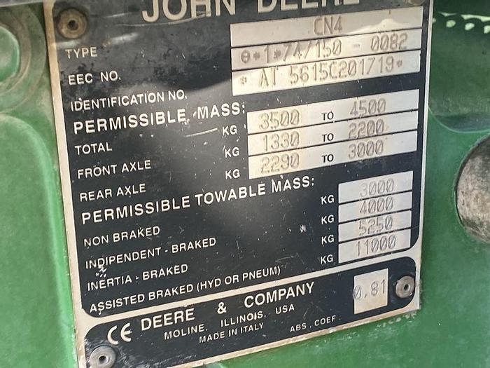 Usato 2004 JOHN DEERE 5615 F