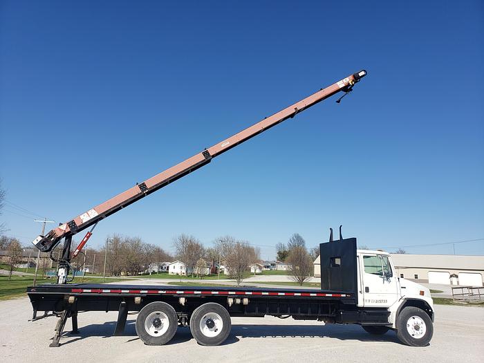 Used Fresh! 2002 Freightliner FL80 Roofing Conveyor Truck w/ Cleasby Boom 41'