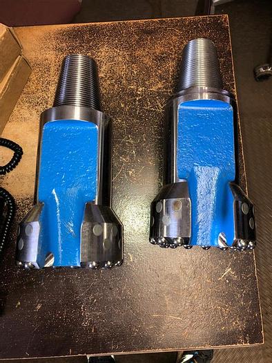 6" Cable Tool Flat Face Button Bit