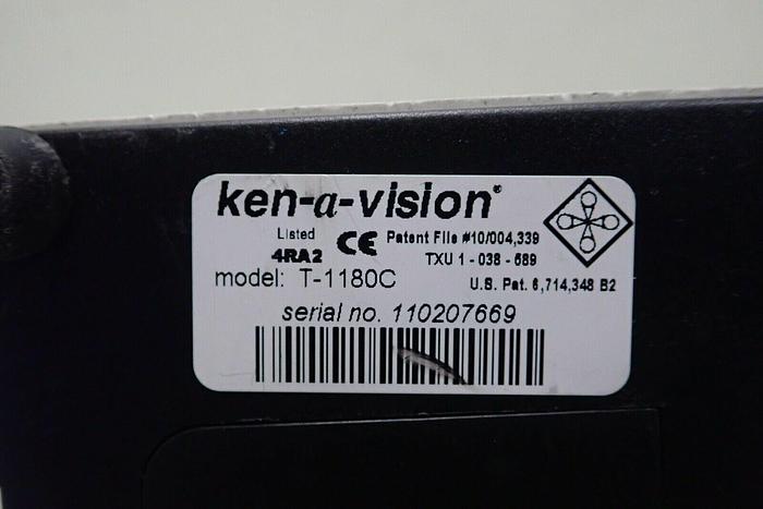 Used Ken A Vision Model T-1180C Monocular Microscope with 3 Objectives