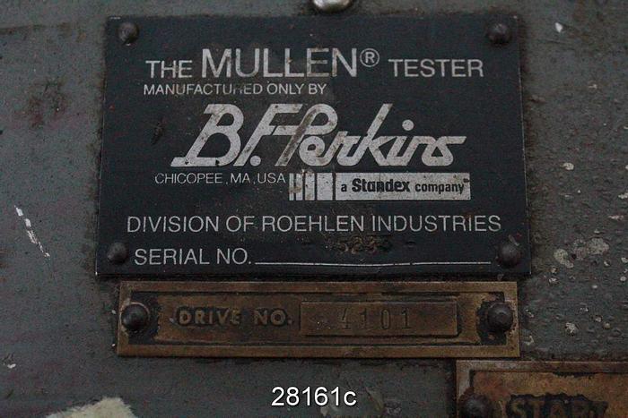 Used Bf Perkins--Mullen Tester With D #28161