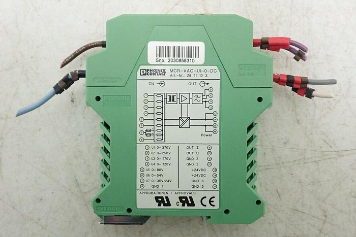 Used Phoenix Contact MCR-VAC-UI-O-DC Voltage Measuring Transducer