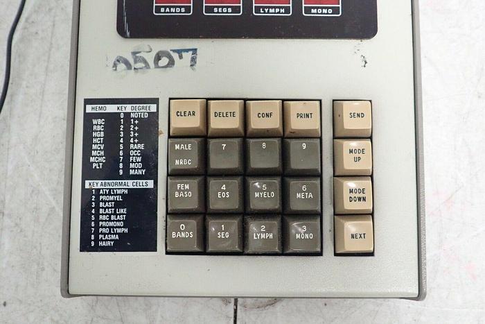 Used Biovation Model 1300-B Hematology Workstation Keypad