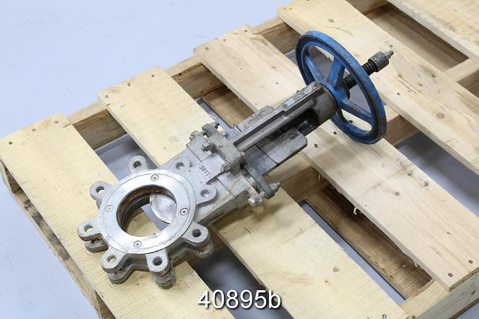 Used 3" FNW Hand Operated Knife Gate Valve #40895