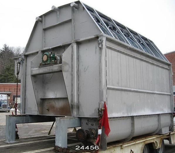 Used Beloit Jones 3980 Poly Disk Filter, 7'6" Disc Diameter With Drive And Auger, Seven Disks Installed #24456