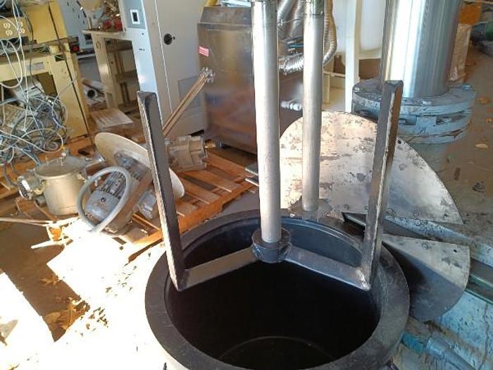 Used 5 GALLON COWLES DUAL SHAFT MIXER - MODEL VISCO MAX - S/S WITH LINED MIX CAN