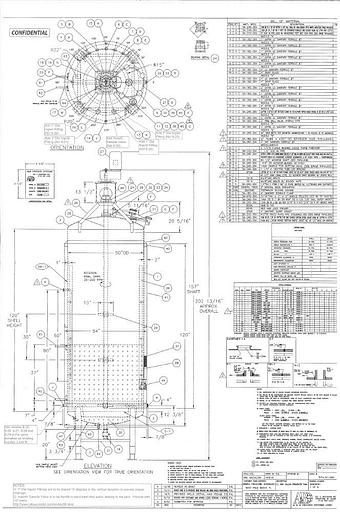 Used 1,100 GALLON A & B PROCESS SYSTEMS JACKETED MIX TANK - S/S (#9882)