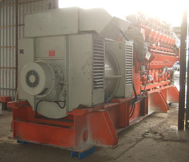 Used 2 x 3.3MW Natural Gas Fuelled Engine-Generators (USED) 50hz
