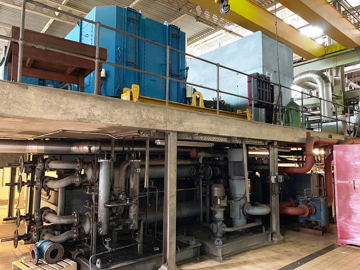 Used 1 x 16MW Back Pressure Steam Turbine-Generator Package (USED) 50hz