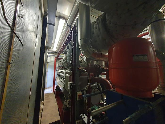 Used 1 x 2MW MTU 204000L62 Natural Gas Engine-Generator Package (USED) 50Hz