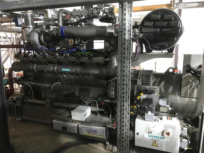 Used 10 x 1MW Siemens SGE-56SL Natural Gas Engine-Generator Packages (USED) 50Hz