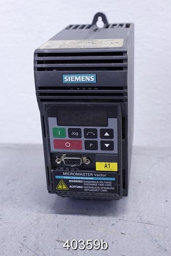 Unused Siemens Micromaster Vector AC Drive #40359