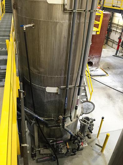 Used Tank, 4,750 Gallon, S/St, 6' X 21', FT/DB (2) #S740651