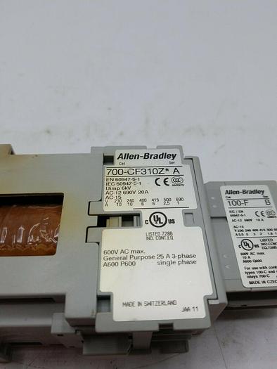 Used ALLEN BRADLEY 700-CF310Z*A 100-F
