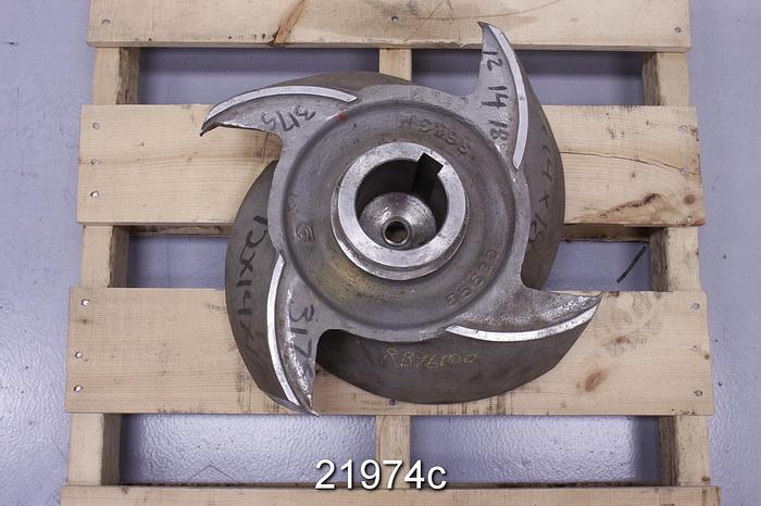 Used Goulds 3175 Impeller, 17", 4-Vane, Casting No.: 55590 (For 12 X 14 X 18 Pump) #21974