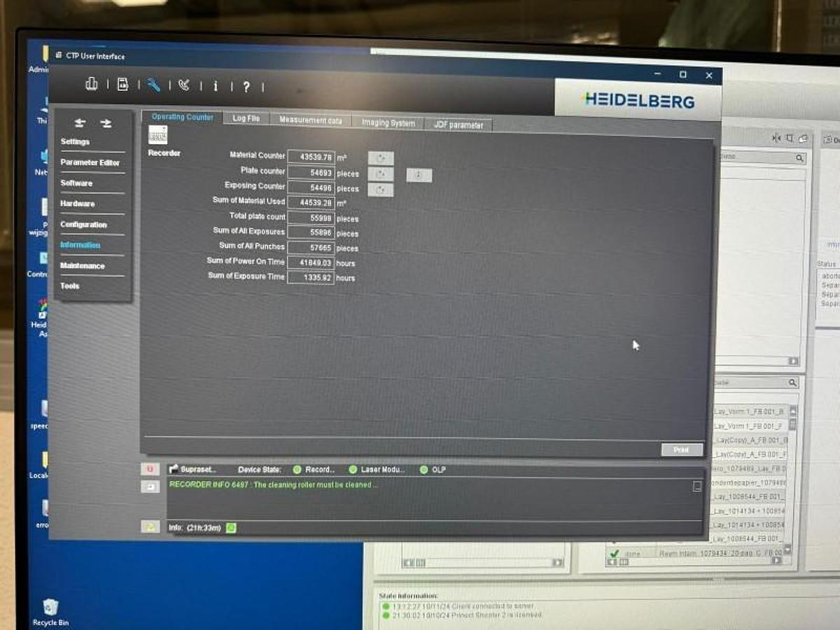 Used Suprasetter 106DCL VERY LOW USAGE