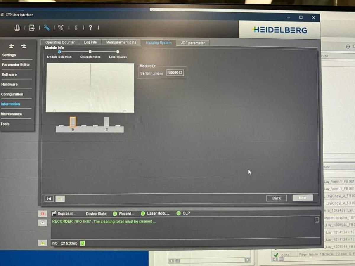 Used Suprasetter 106DCL VERY LOW USAGE