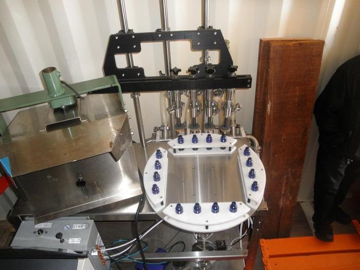 Used Filler, Bottle, 4-Head, Inline, E-Pak, Semi-Automatic, #C741930