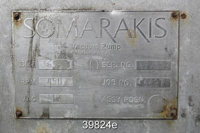 Used Somarakis 87V127 Vacuum Pump #39824
