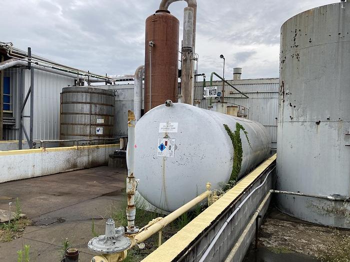 Used Used approximately 12,000 gallon horizontal 1100+ Aluminum storage tank