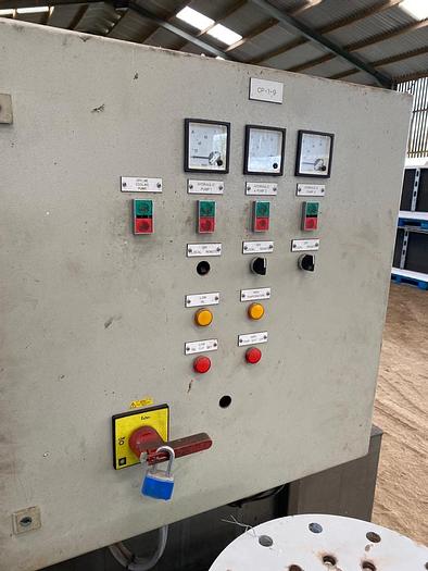 Used Stein SMCD pre-coater and SFL 412 breading applicator machine with Hydraulic Power Pack