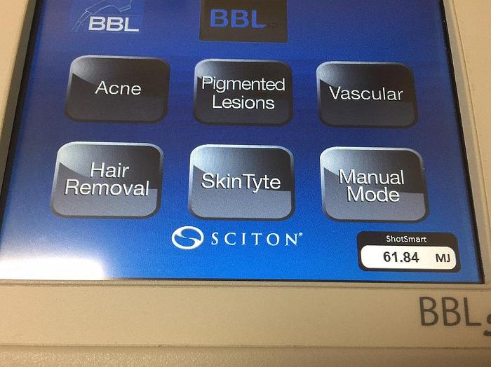 Used 2013 Sciton BBLs w/ Skin Tyte II