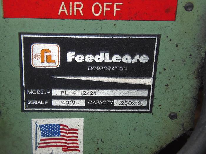 Used 12" X .250 FEED LEASE AIR FEEDER/STRAIGHTENER