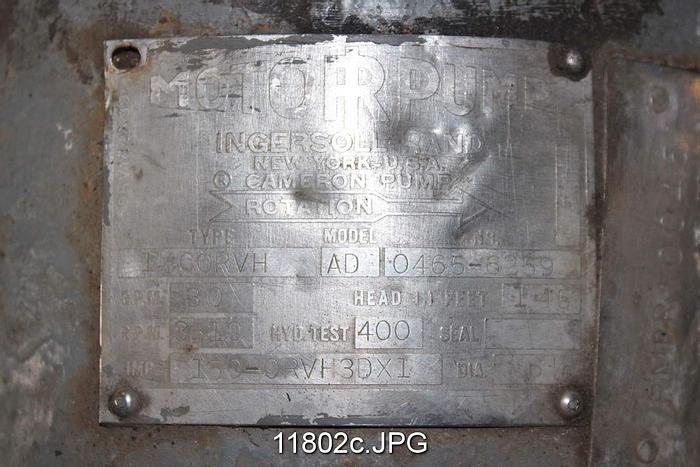 Used Ingersoll Rand AD Pump, 1-1/2 CORVH #11802