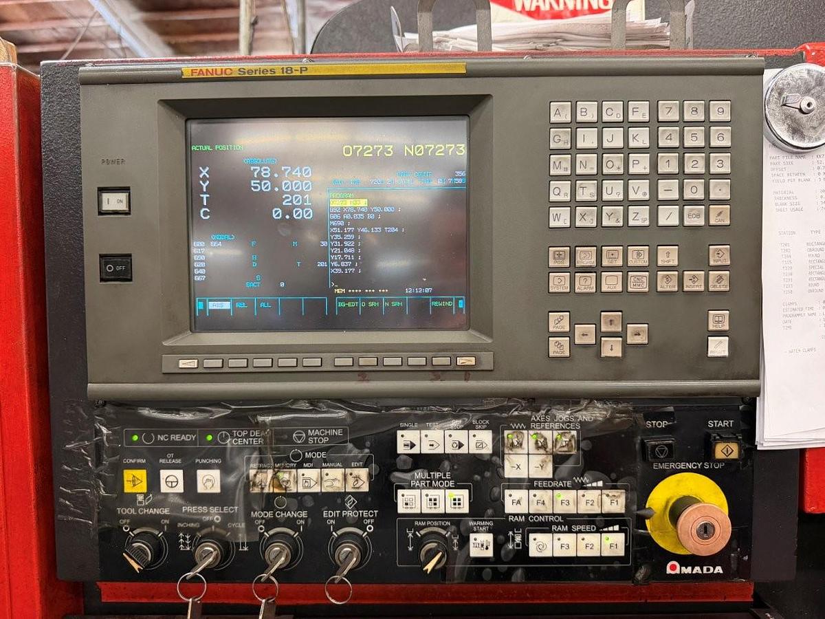 Used 1998 - 33 Ton Amada Vipros 358 King II CNC Turret Punch