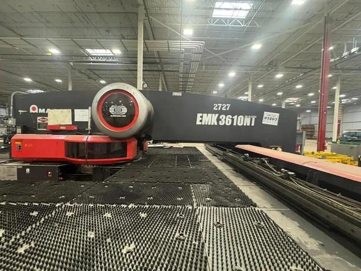 Used 2005 - 33 Ton Amada EMK-3610NT Servo Driven CNC Turret Punch