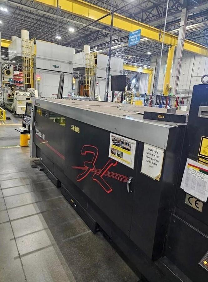 Used 2016 - 2,000 Watt Amada LCG-3015AJ CNC Fiber Laser