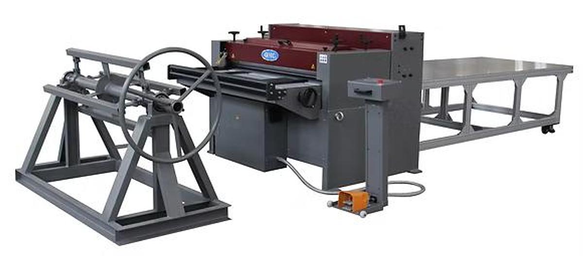 48" X 16 GA GMC PS-4816GT GANG TYPE METAL SLITTER w/PROGRAMMABLE CUT TO LENGTH
