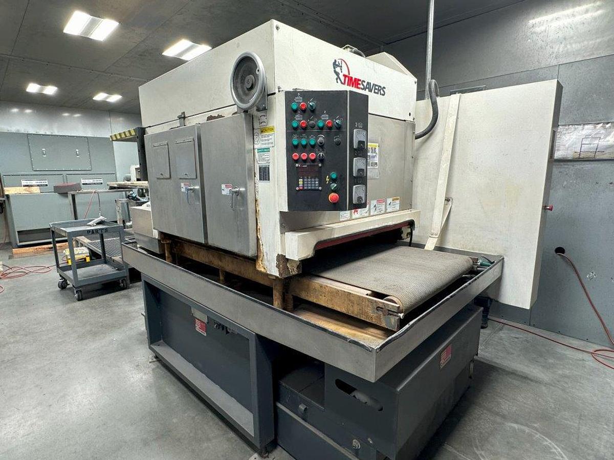 Used 37” Wet Timesaver Graining/Grinding Deburring Machine 