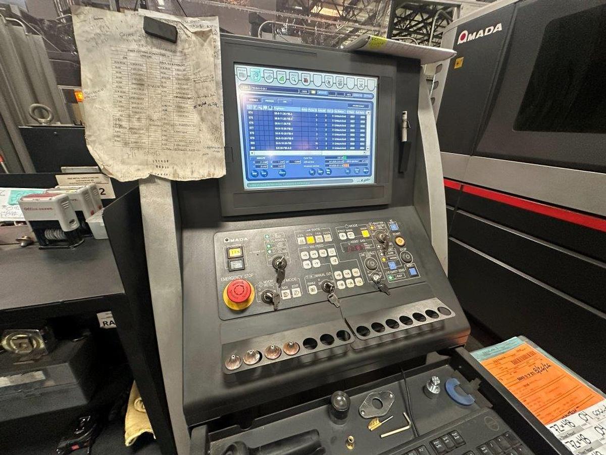 Used 2014 - 4000 Watt Amada FOL-3015AJ CNC Fiber Laser w/ Automation