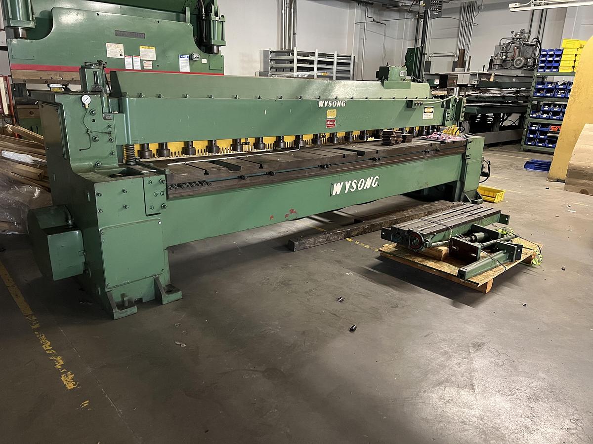 Used 10 ga. x 12' Wysong 10-144 Mechanical Shear