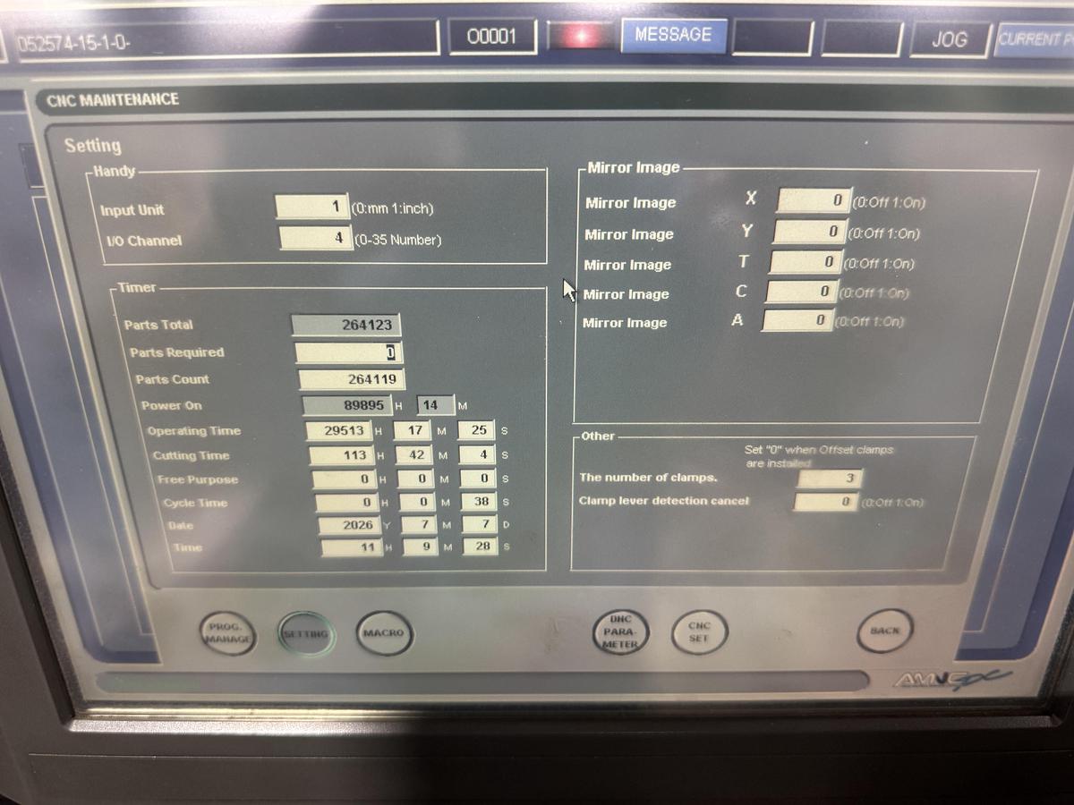 Used 2005 - 33 Ton Amada EMK-3610NT Servo Driven CNC Turret Punch
