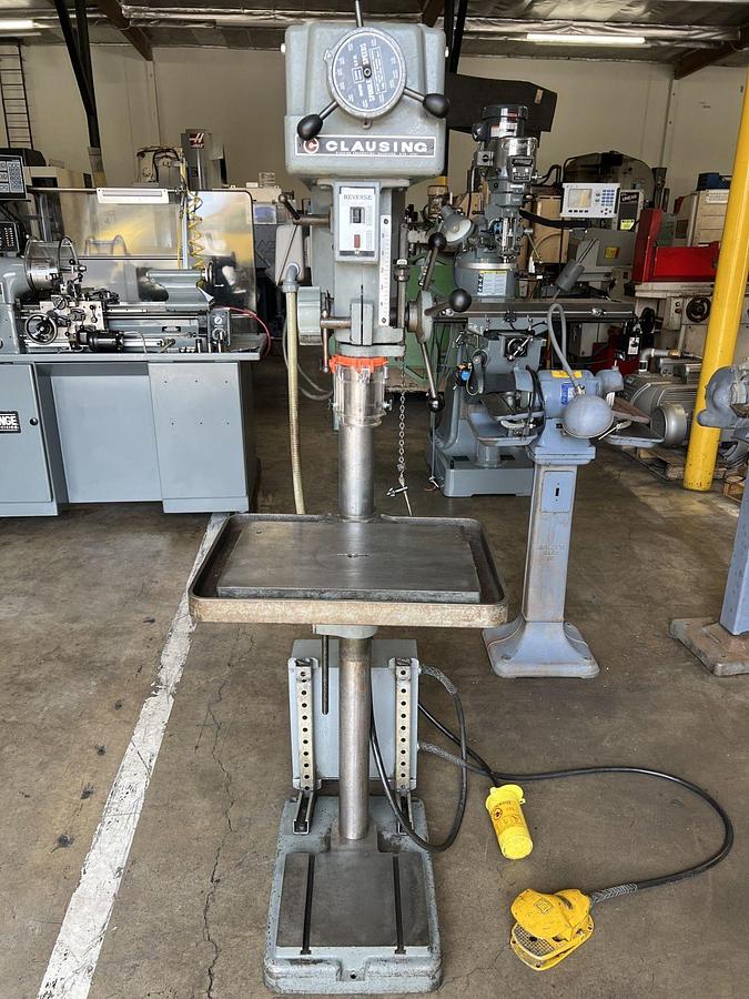 Used Clausing 15" Single Spindle Floor Type Drill Press