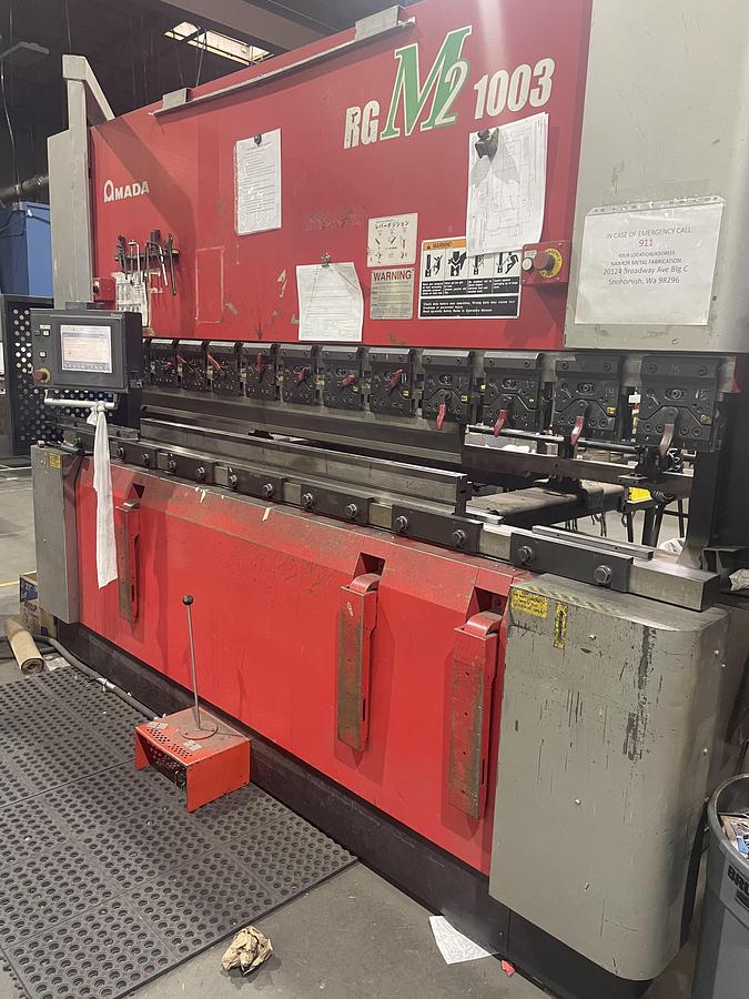 Used 2010 - 110 Ton Amada RGM2-1003 CNC Press Brake