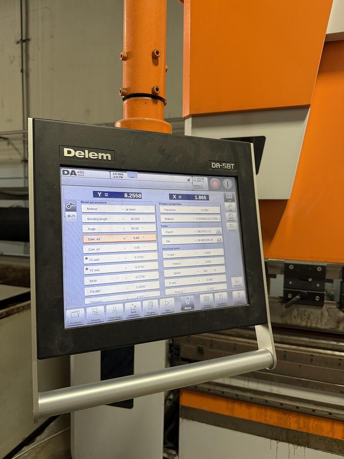 Used 150 Ton x 10.17" Ermak Power Bend Falcon CNC Press Brake