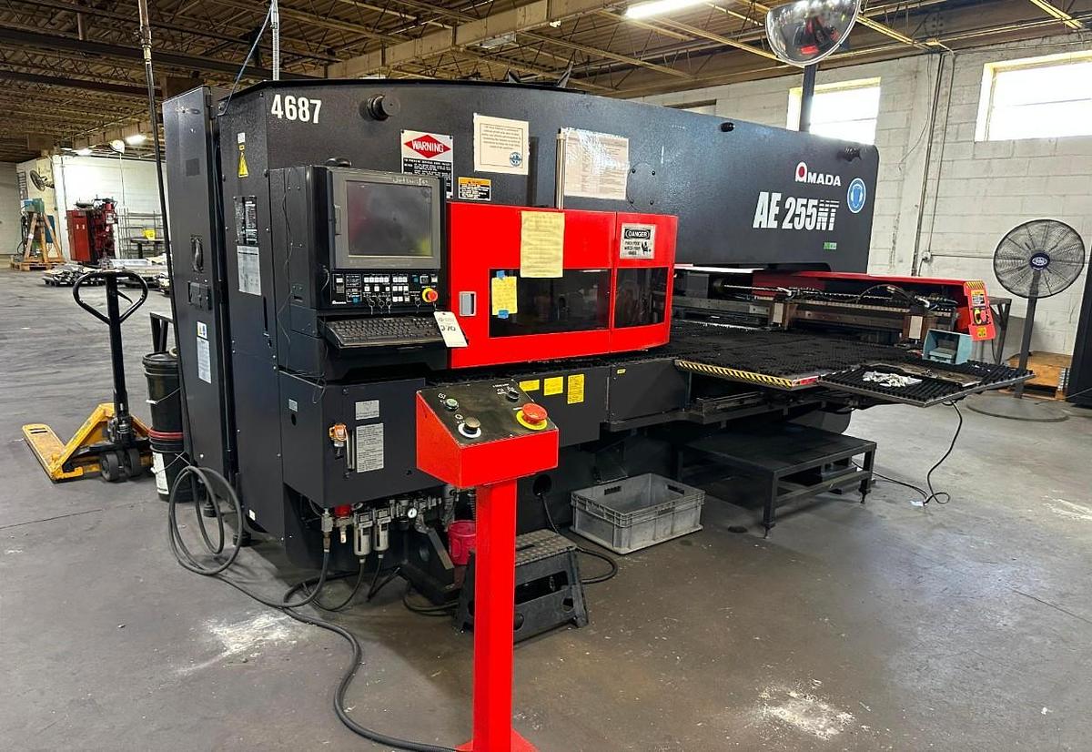 Used 2014 - 22 Ton Amada AE-255NT CNC Servo Driven Turret Punch