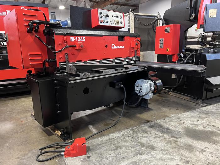 Used 1984 - 3/16" x 4' Amada M-1245 Mechanical Shear