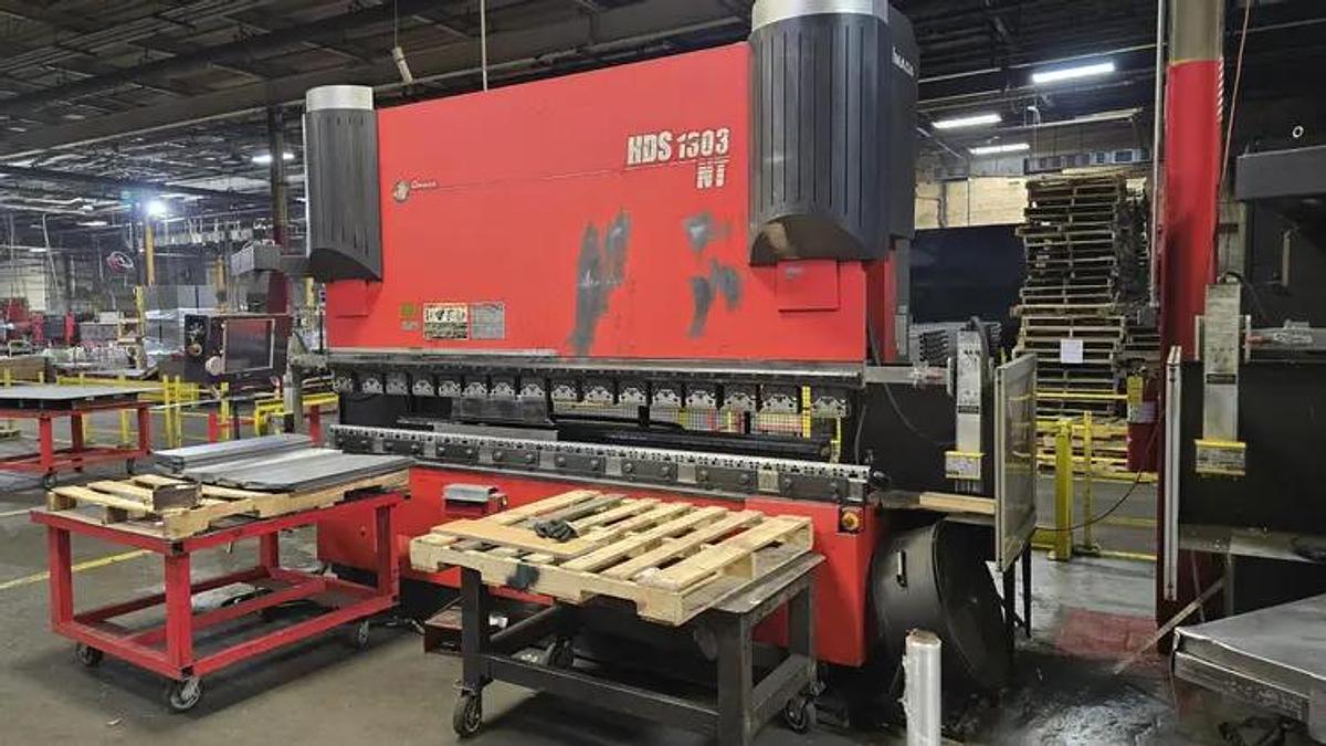 Used 2008 - 143 Ton Amada HDS-1303NT CNC Press Brake