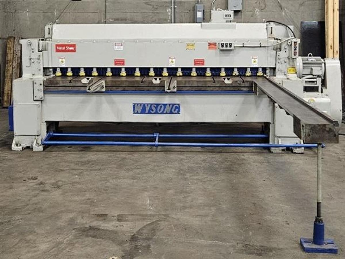 Used 1/4" x 10' Wysong Mechanical Shear