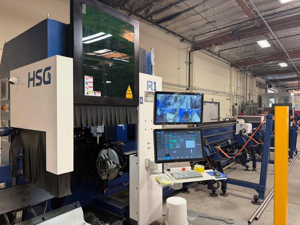 3000 Watt HSG R1 CNC Fiber Tube Laser Cutting System *NEW*
