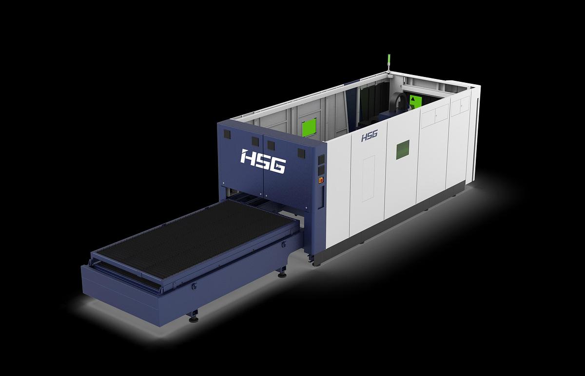 12,000 Watt HSG G3015H-12 4G, Dual Table Fiber Laser *New*