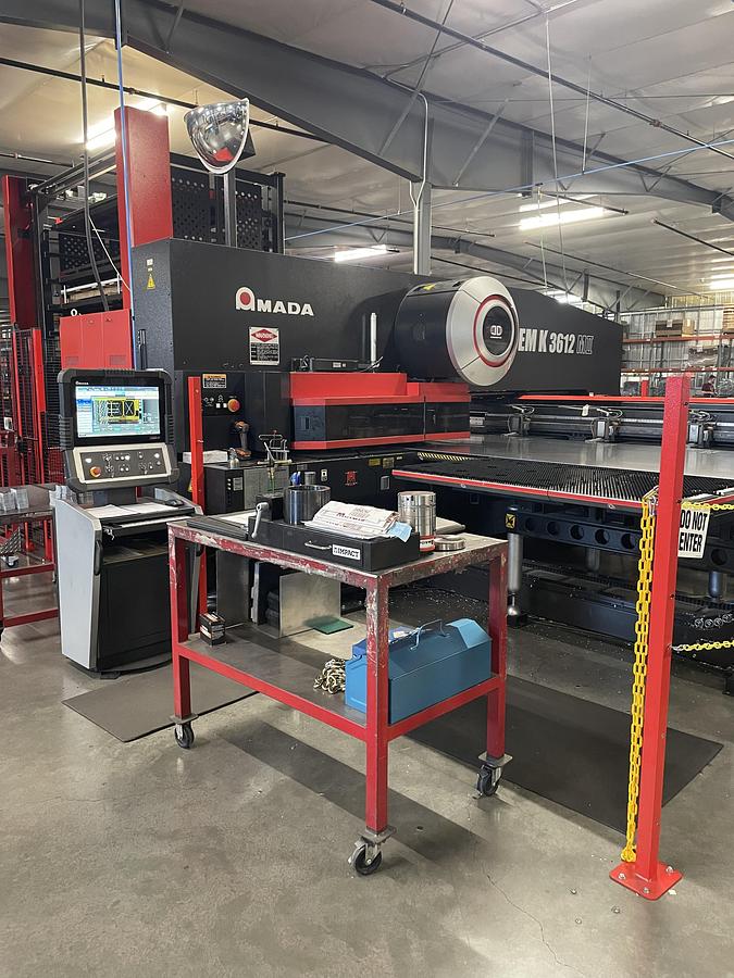 Used 2019 - 33 Ton Amada EMK-3612-MII Servo Driven Turret Punch