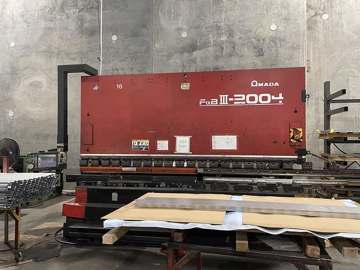 Used 2000 - 220 Ton Amada FBD-2004NT CNC Press Brake