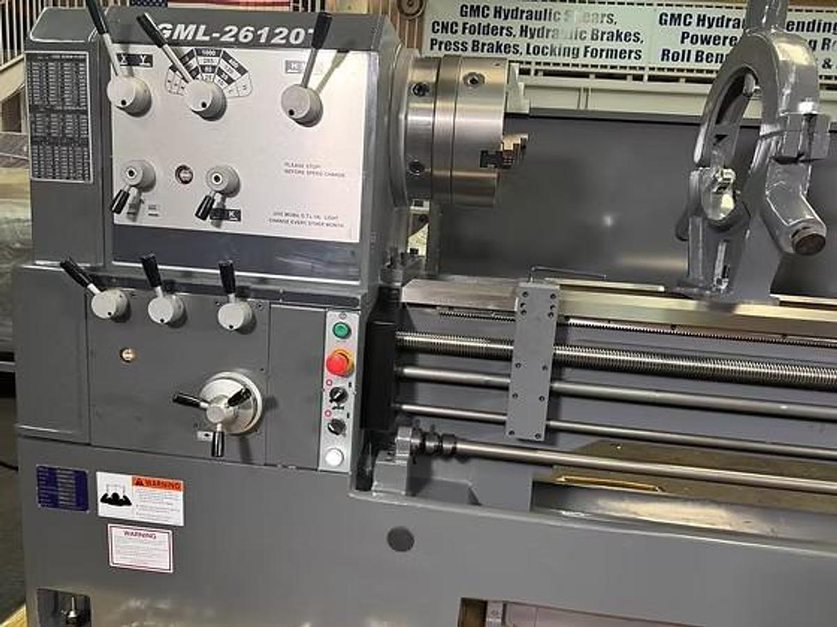 33" x 120" GMC GML-33120T Heavy Duty Precision Gap Bed Lathe
