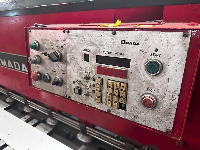 Used 1983 - 3/16" x 10' Amada M-3045 Power Squaring Shear